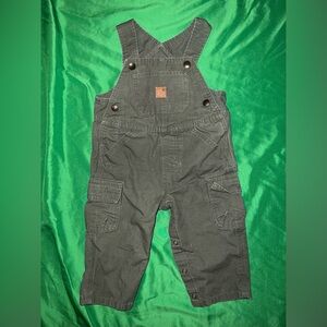 Carhartt Kids' Olive Overalls 12 Months- Flaw